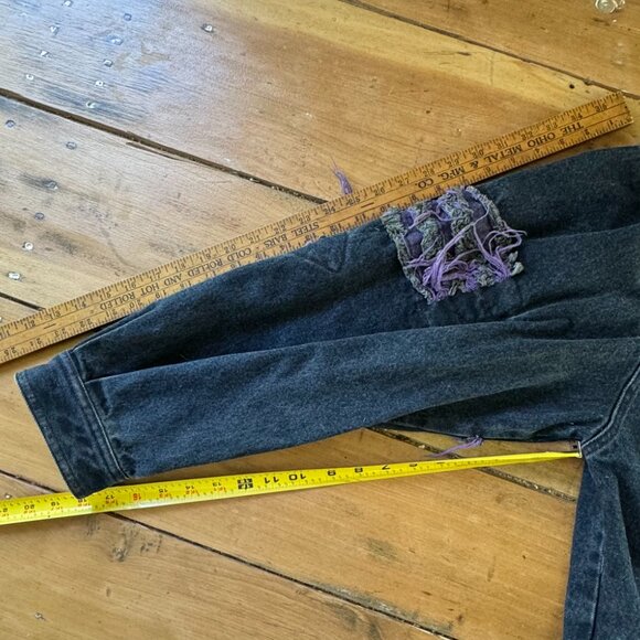 Vintage 1980's "Get Used" By Elie Distressed Jacket RN:71554 Sz. Medium - Picture 9 of 9